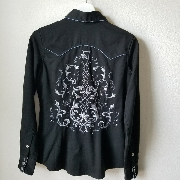 Panhandle Slim Western Button Down Snap Shirt - Picture 5 of 11